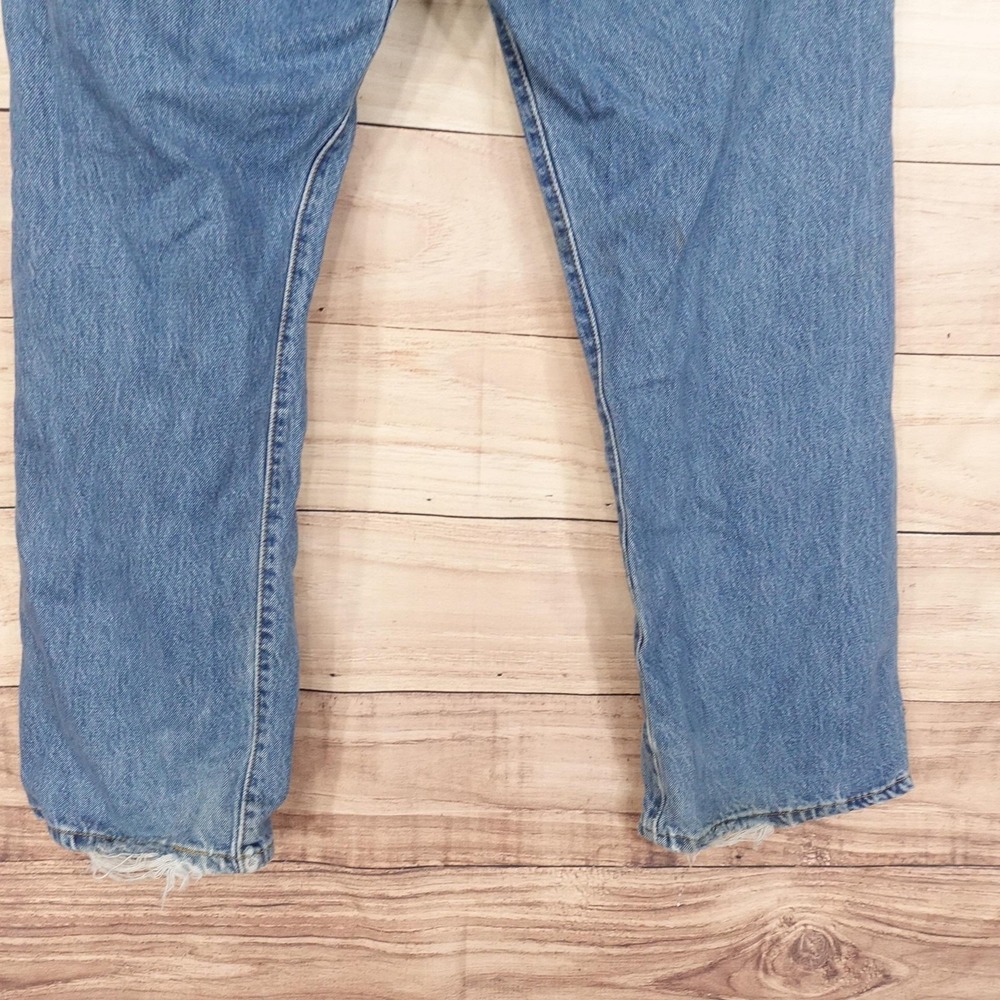 Levis 501 Jeans Mens 38x29 (40x30) Blue Regular Straight Denim Button Fly - Picture 9 of 15